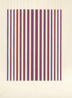 Bridget Riley - Red And Blue, Expanded