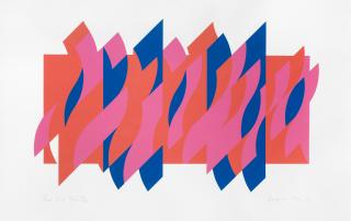 Bridget Riley - Red Red Blue