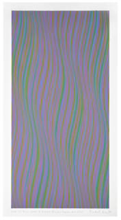 Bridget Riley - Series 35 (Green Added To Red And Blue, Plus Magenta And Violet)