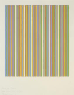 Bridget Riley - Study for Painting. Red, Yellow, Blue and Green