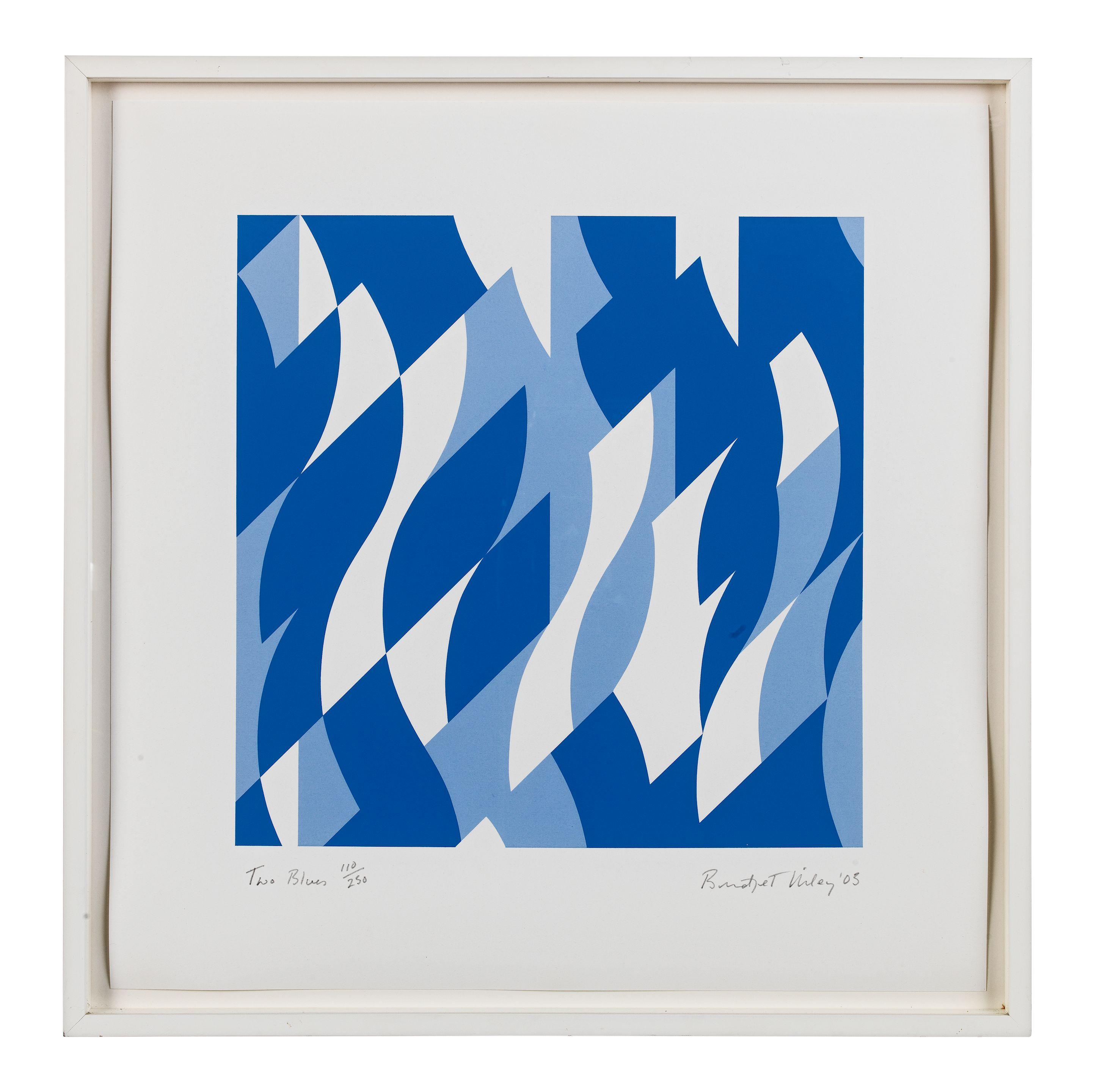 Bridget Riley - Two Blues, 2003