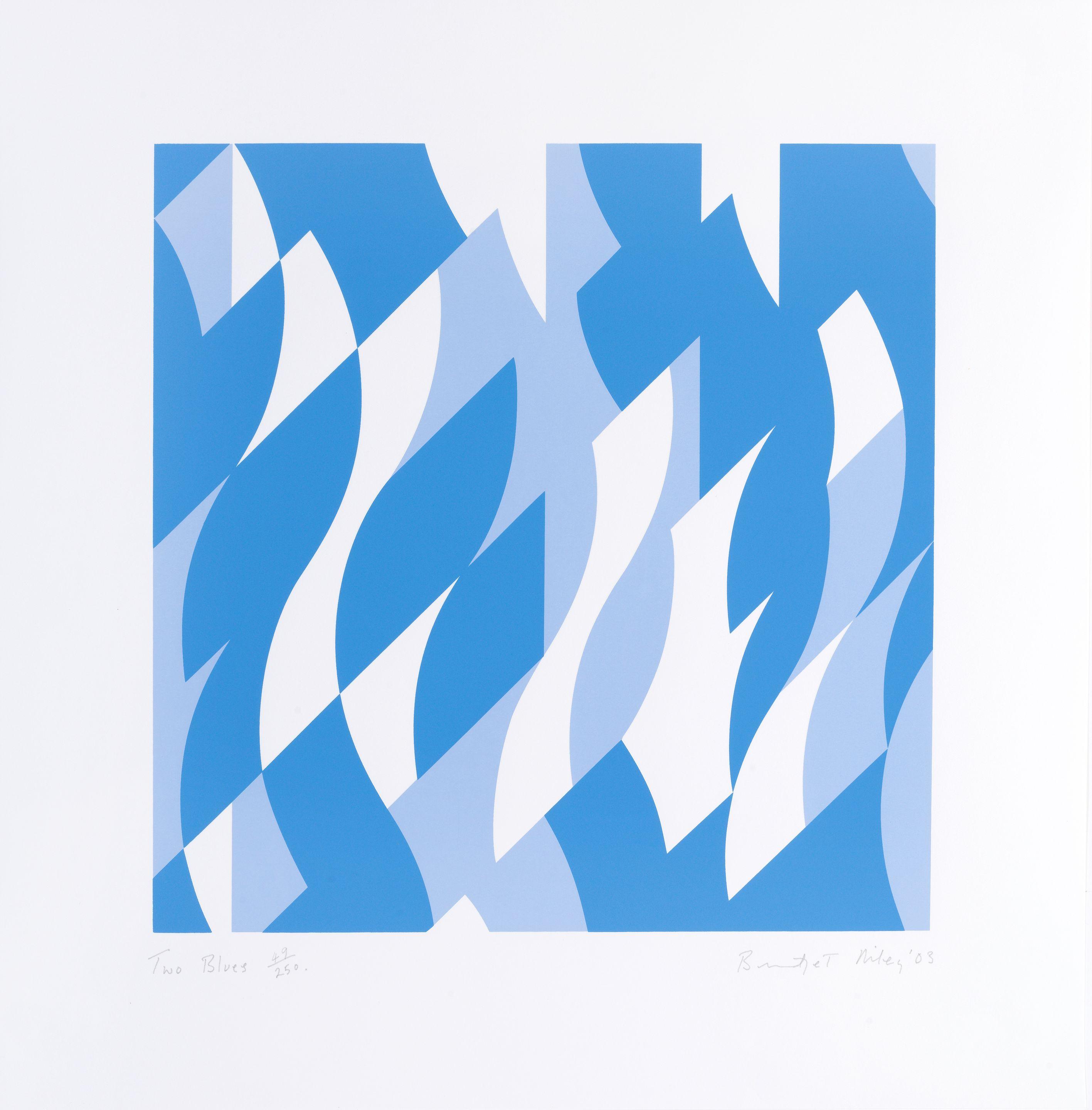 Bridget Riley - Two Blues