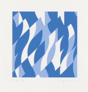 Bridget Riley - Two Blues