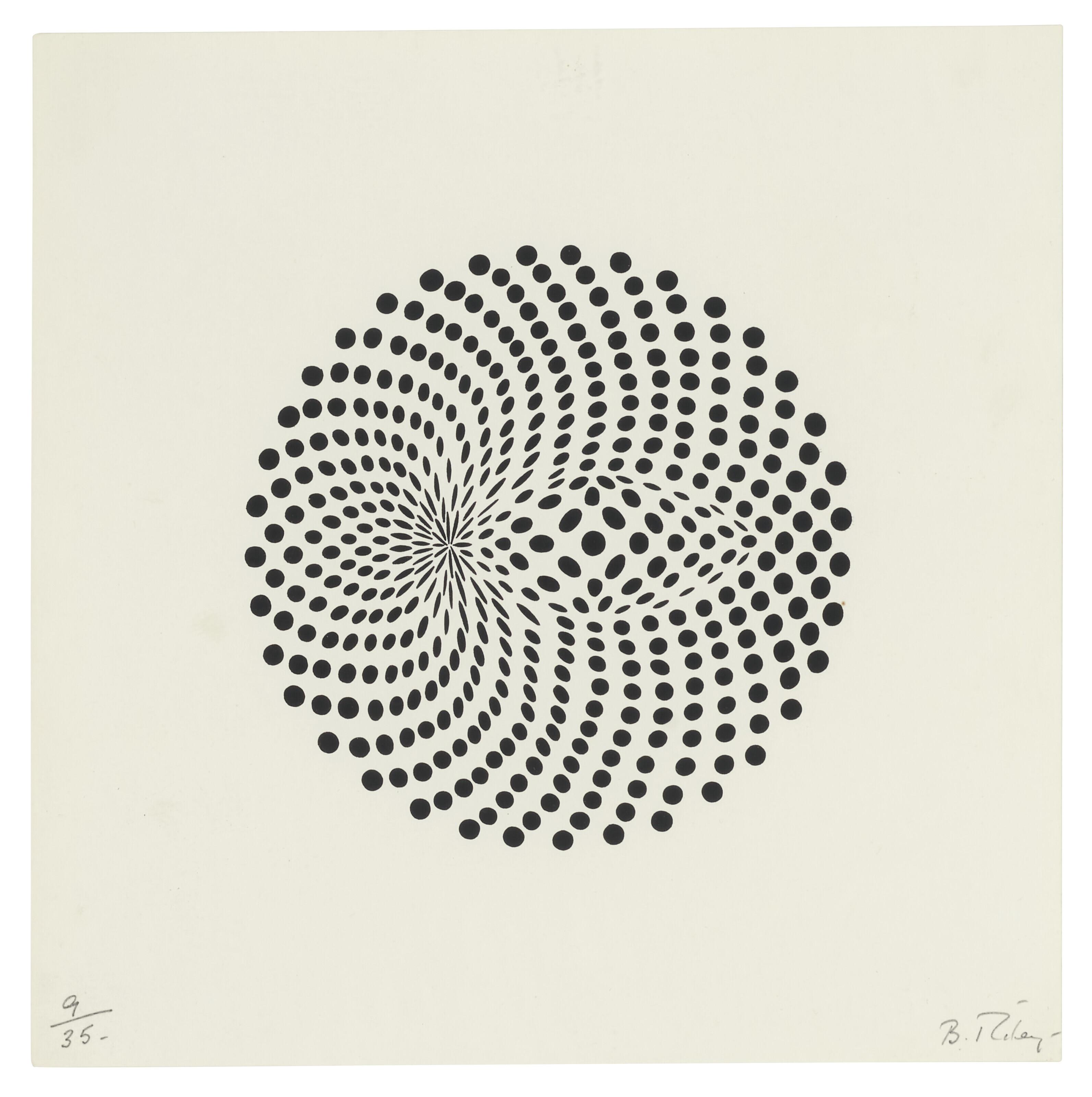 Bridget Riley - Untitled (Circular Movement)