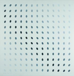 Bridget Riley - Untitled. (Nineteen Greys B).