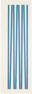 Bridget Riley - Violet Crossing Turquoise