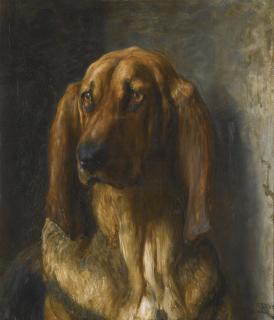 Briton Riviere, R.A. - Sir Lancelot, A Bloodhound