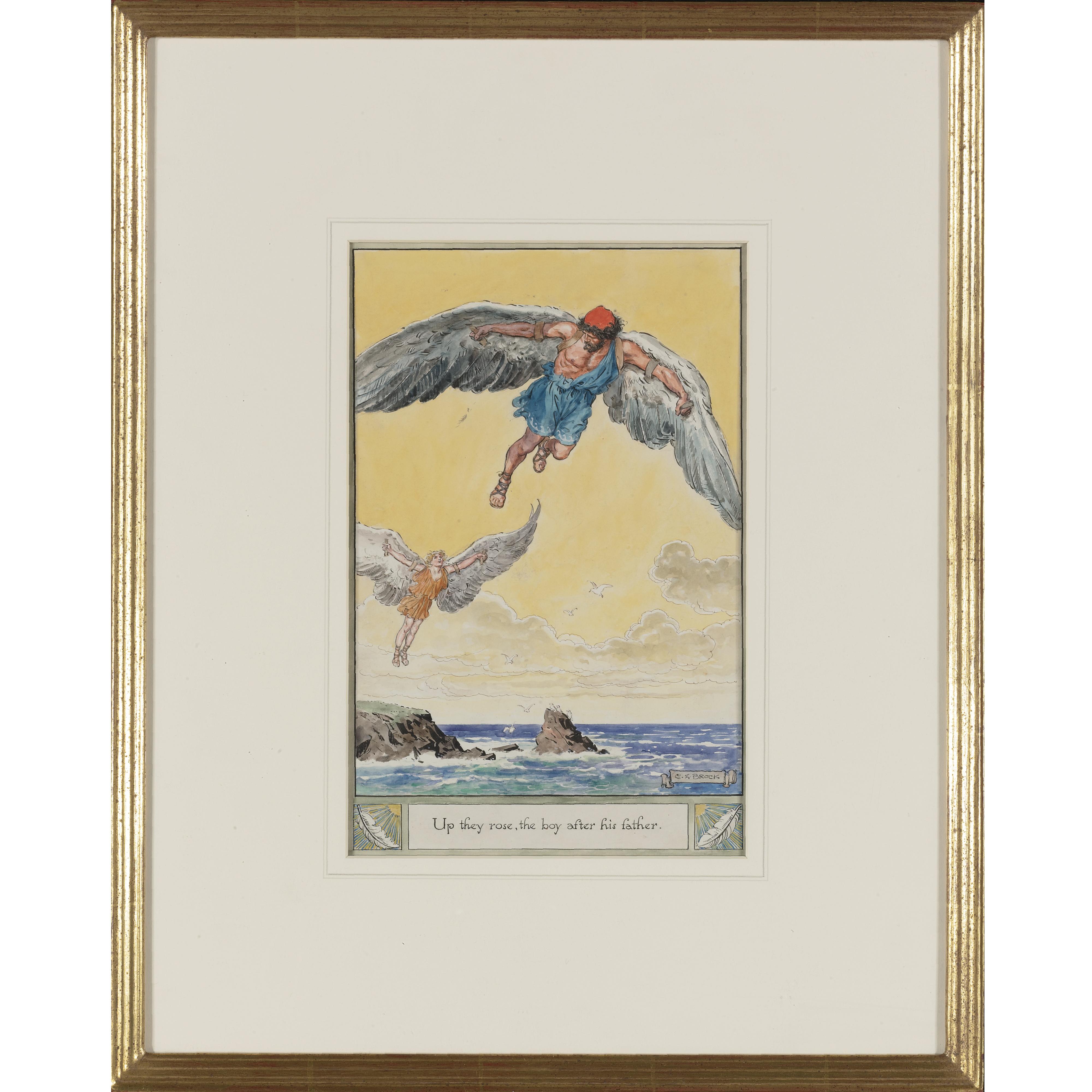 Brock, Charles Edmund - Up they rose, the boy after his fathe