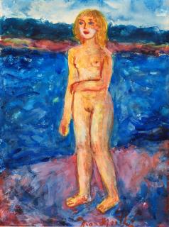 Bror Hjorth - Girl by the sea