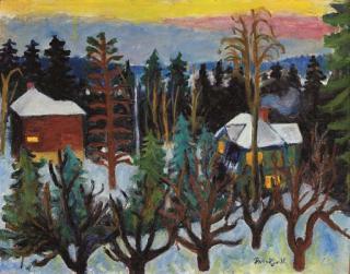 Bror Hjorth - Landskap fran Vettakollen (Landscape from Vettakollen)