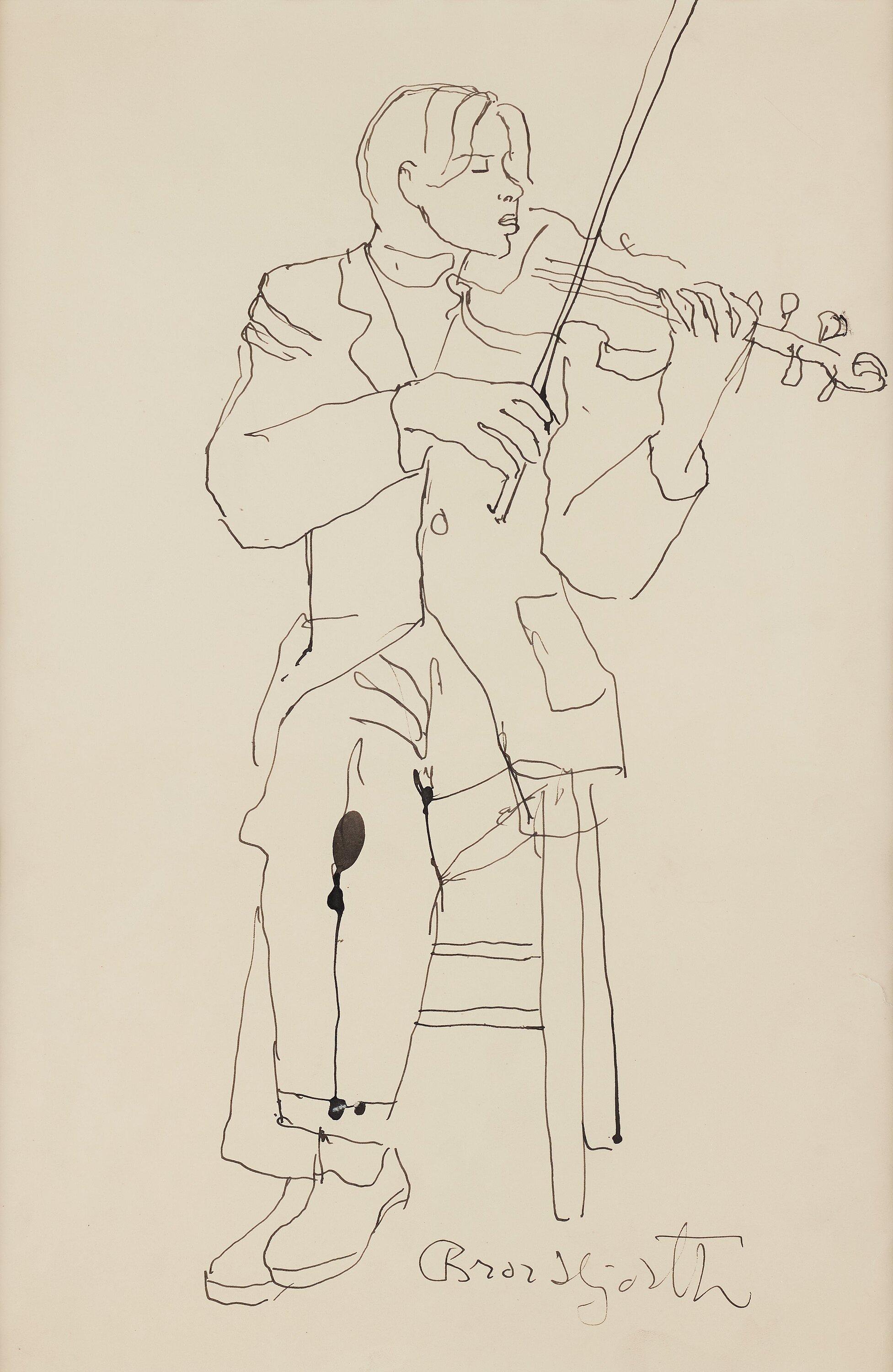 Bror Hjorth - Ole with violin