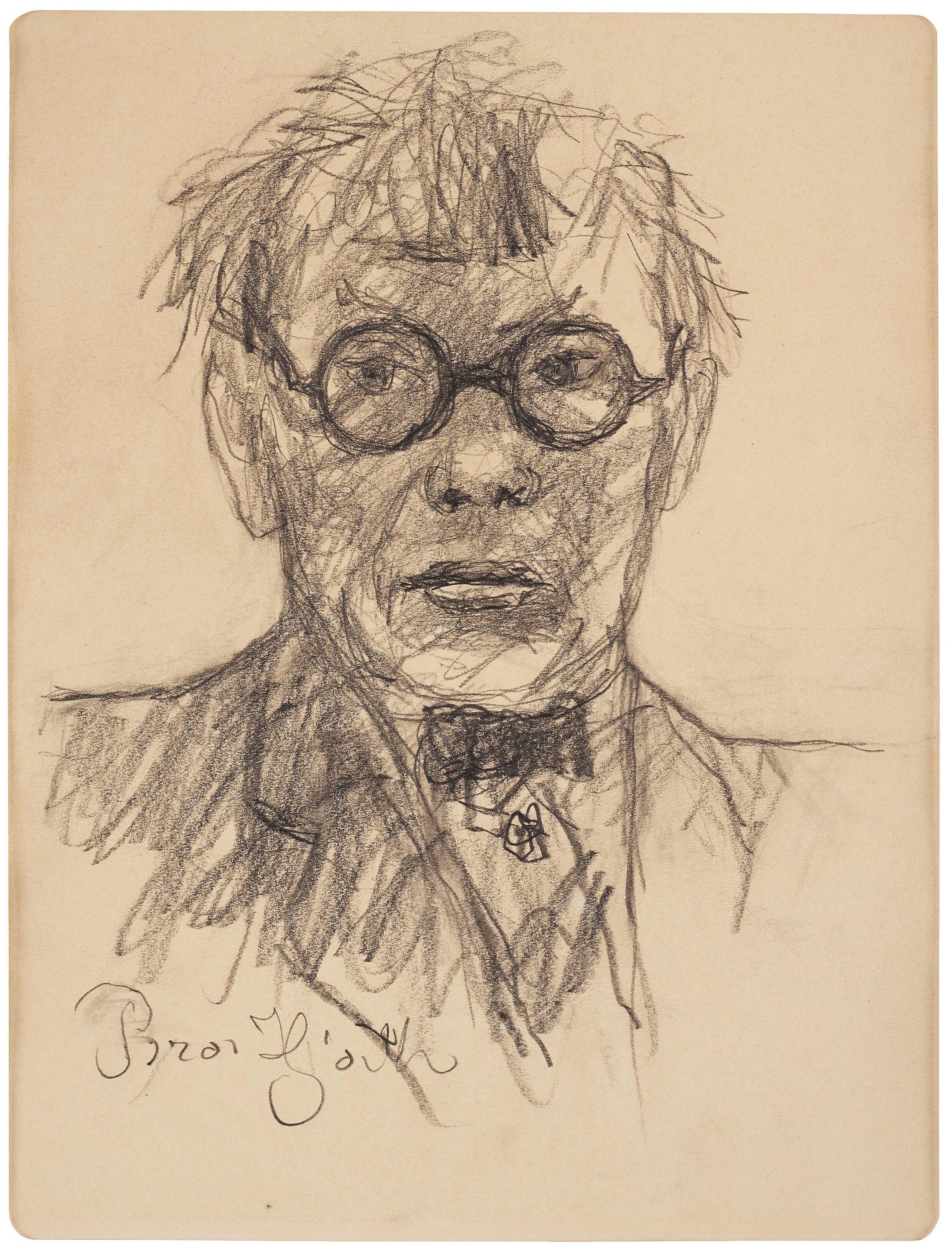 Bror Hjorth - Self portrait