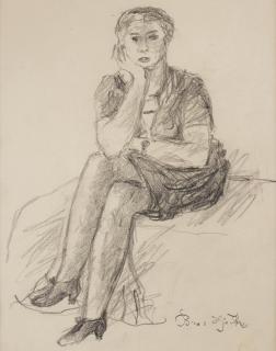 Bror Hjorth - Sitting woman