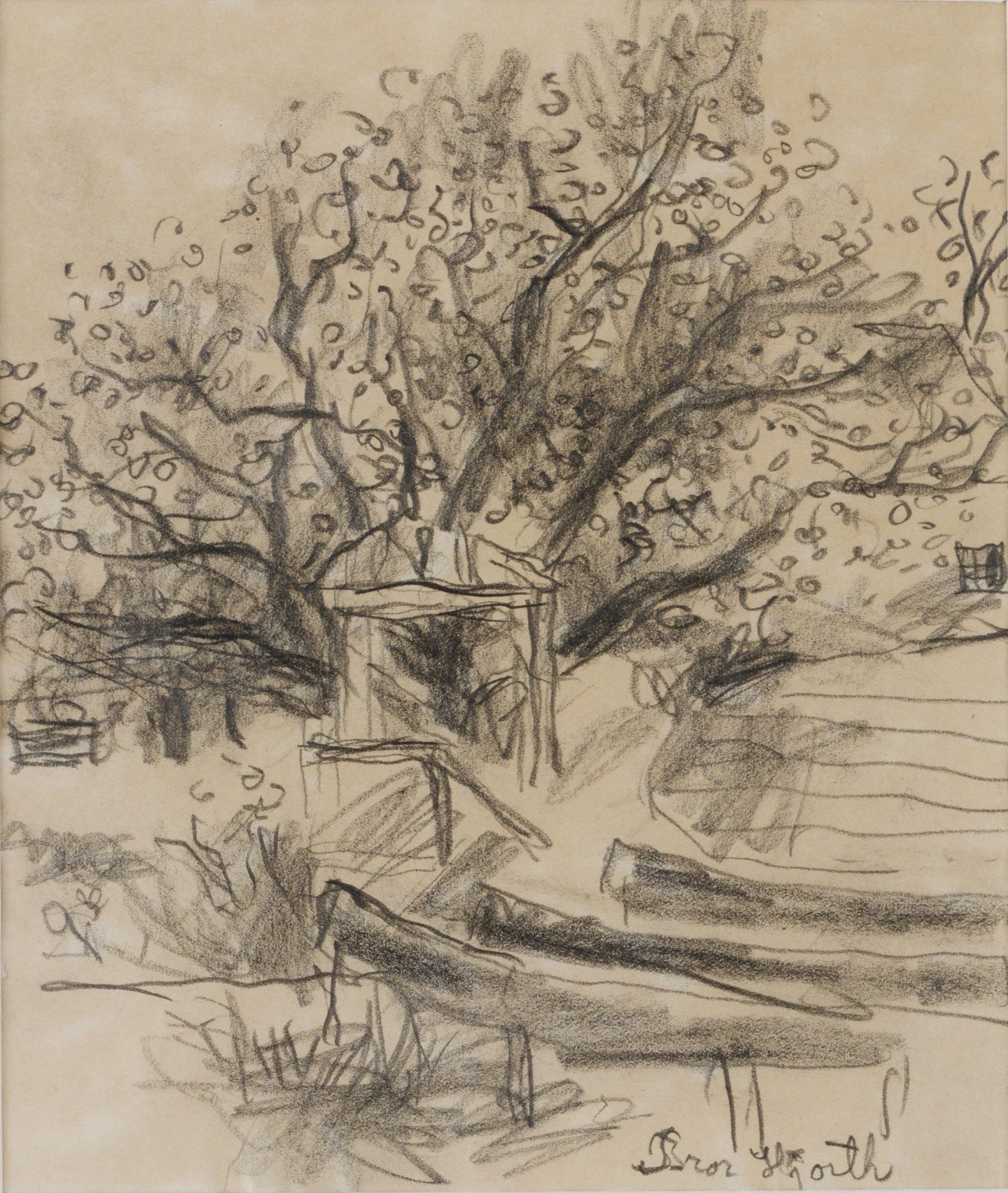 Bror Hjorth - Trädgård.