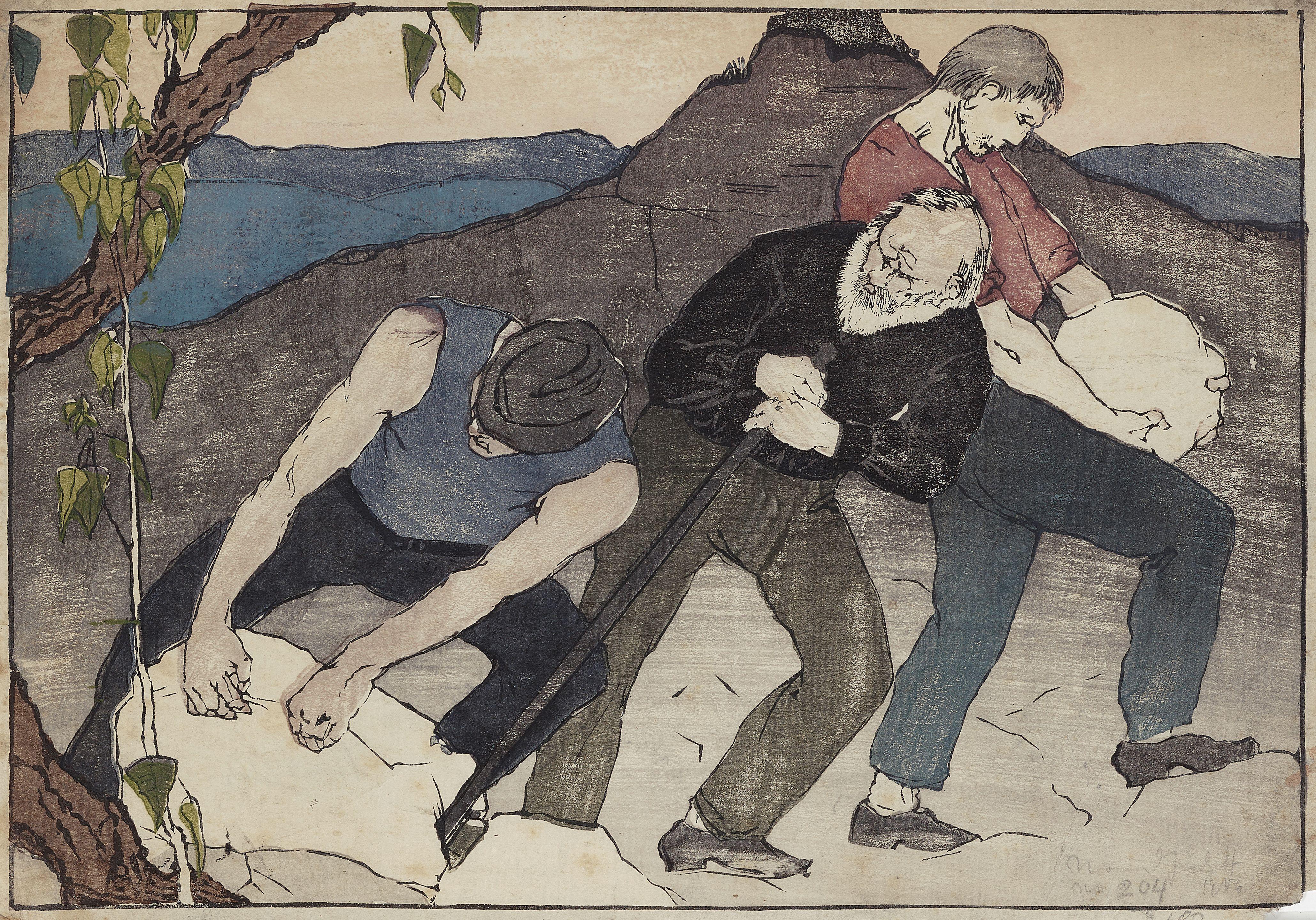 Bror Julius Olsson Nordfeldt - The Quarry