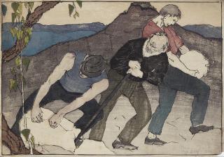 Bror Julius Olsson Nordfeldt - The Quarry