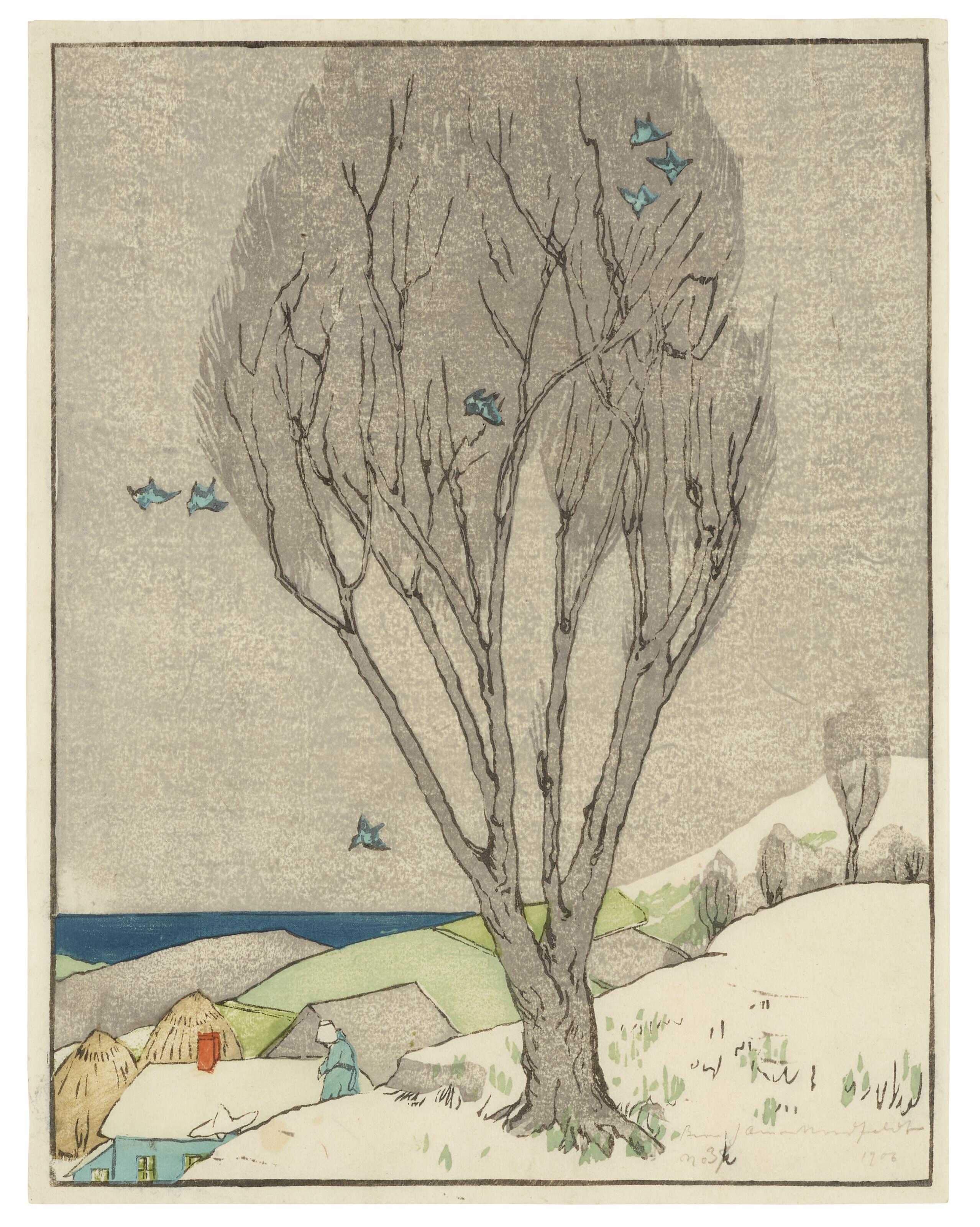 Bror Julius Olsson Nordfeldt - The Tree