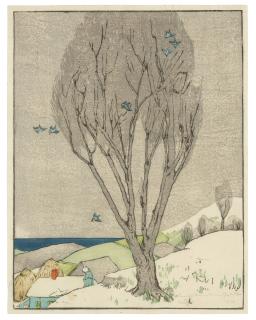 Bror Julius Olsson Nordfeldt - The Tree