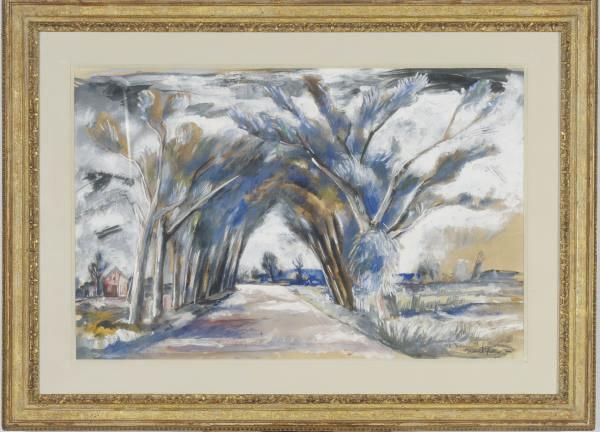 Bror Julius Olsson Nordfeldt - Untitled (Landscape)