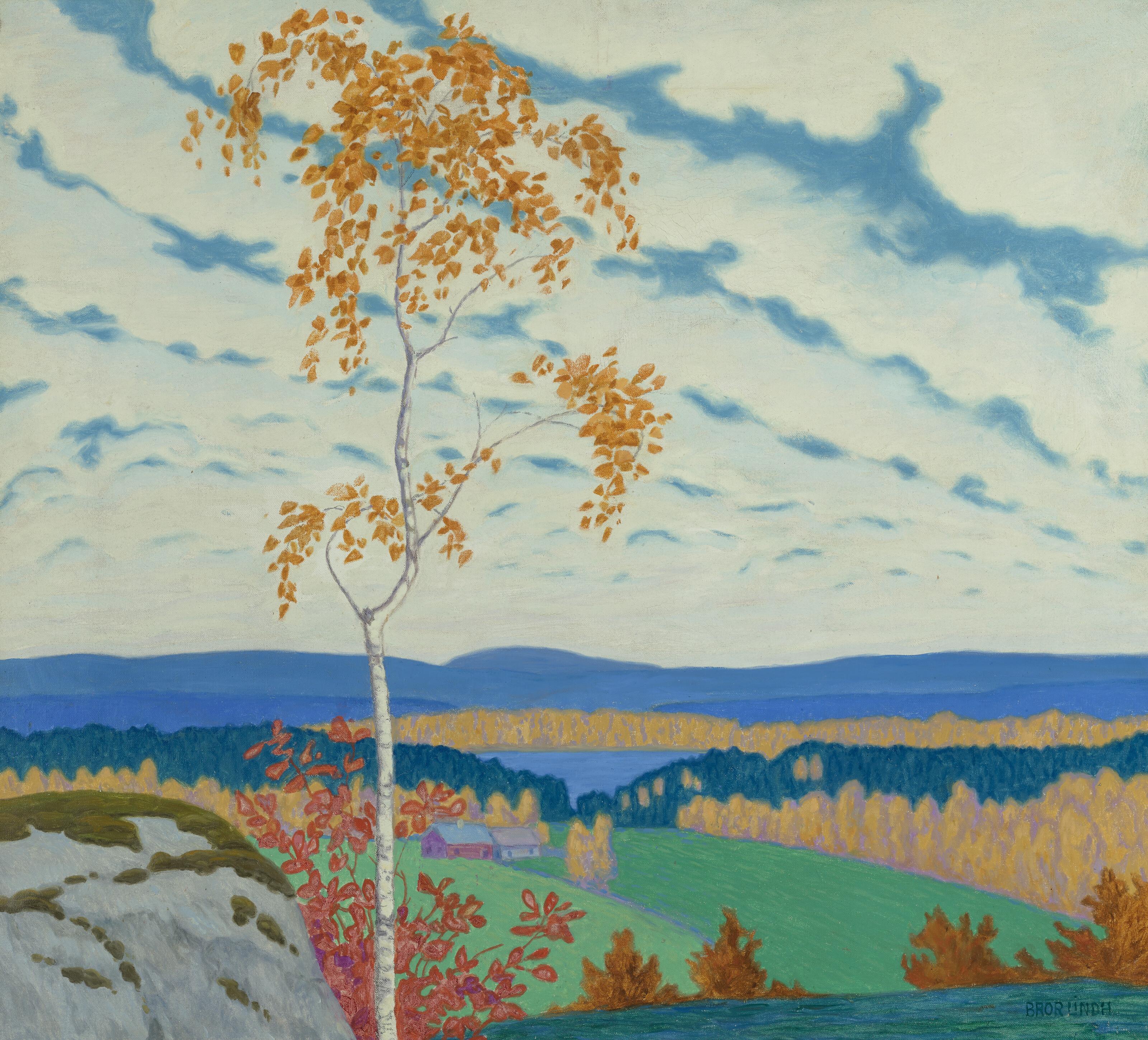 Bror Lindh - Autumn landscape