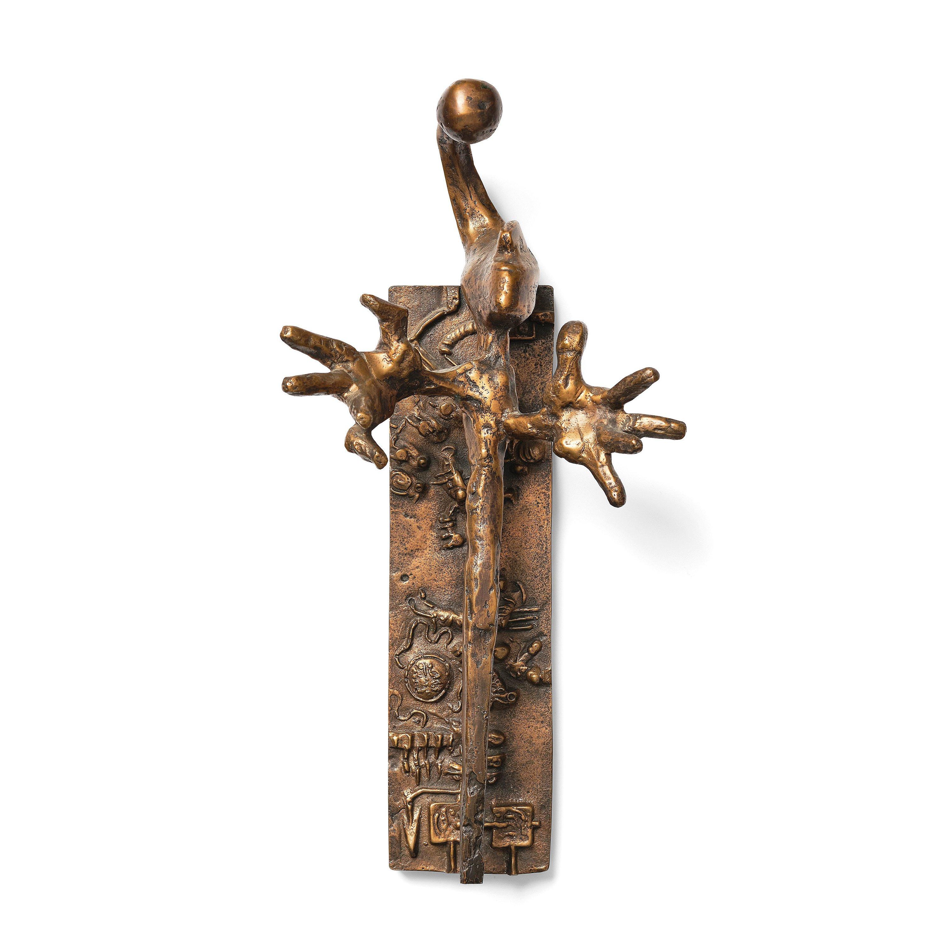 Bror Marklund - Sculpture/handle with a jester