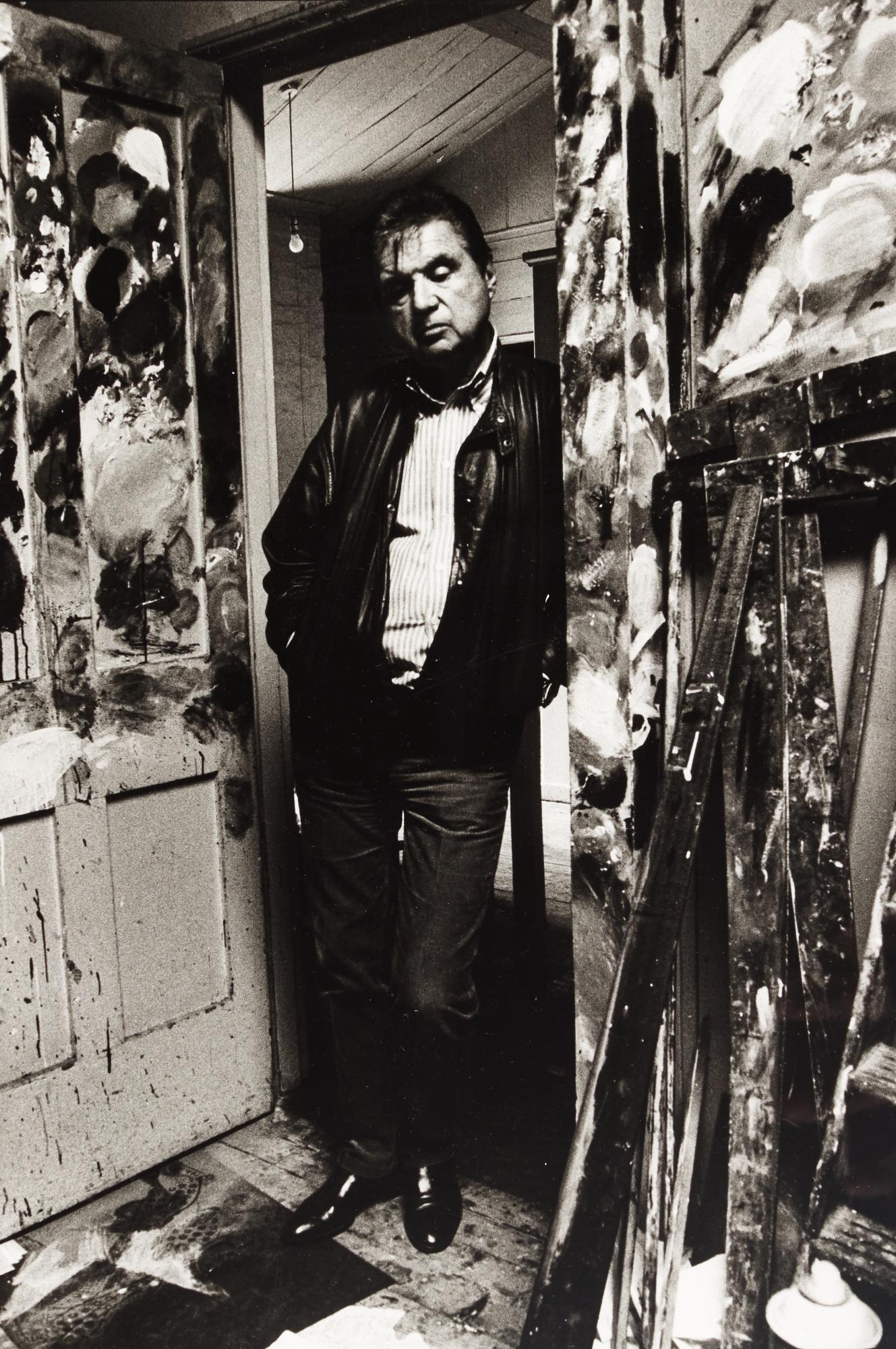Bruce Bernard - Francis Bacon In The Doorway Of His Studio, 1984