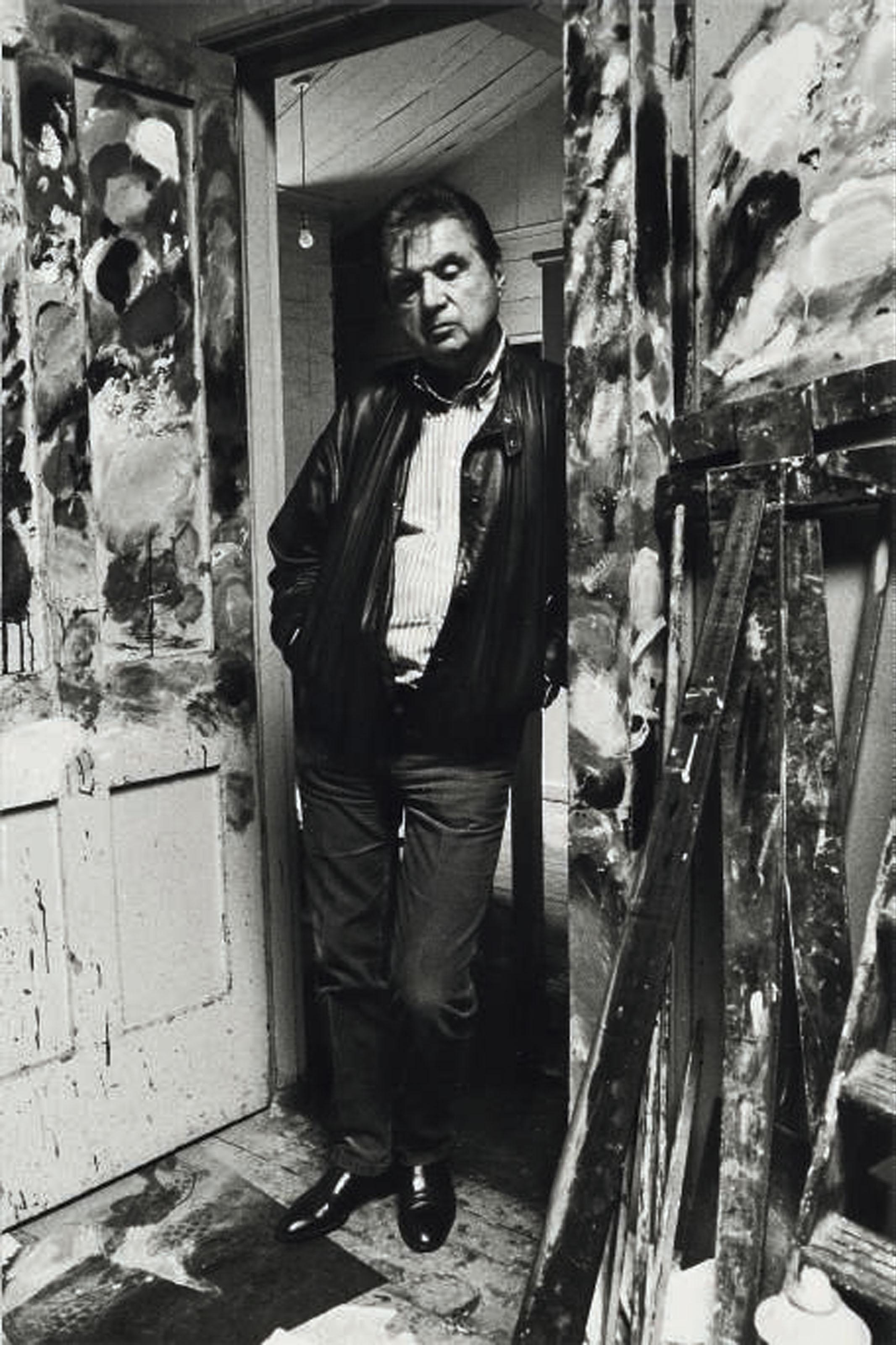Bruce Bernard - Francis Bacon In The Doorway Of His Studio, 1984
