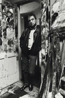 Bruce Bernard - Francis Bacon In The Doorway Of His Studio, 1984