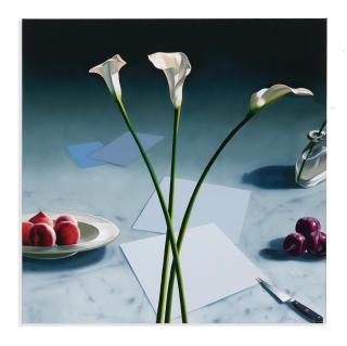 Bruce Cohen - Still Life With Calla Lilies And Peaches, 2010