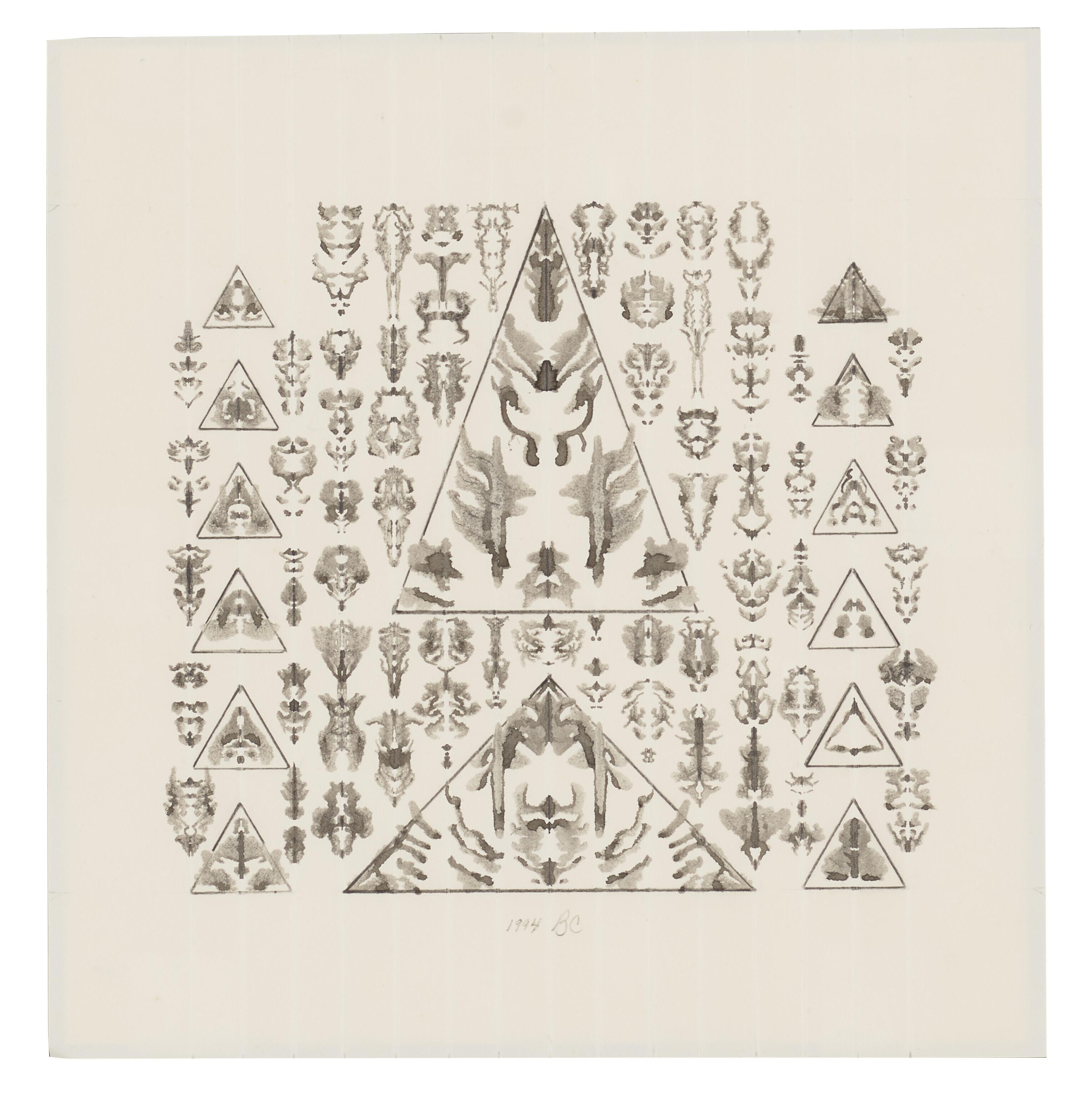 Bruce Conner - INKBLOT DRAWING, February 13, 1994