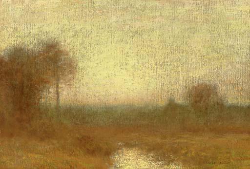 Bruce Crane - Autumn Sunset