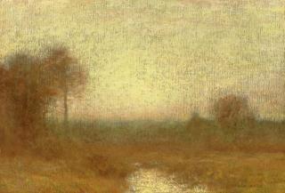 Bruce Crane - Autumn Sunset