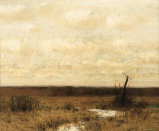 Bruce Crane - Meadow and Sky