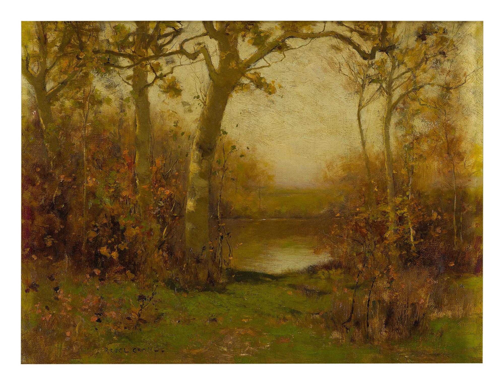 Bruce Crane - Pond In Autumn