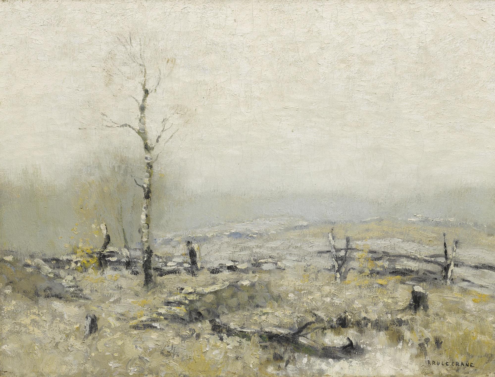 Bruce Crane - Wintry Landscape