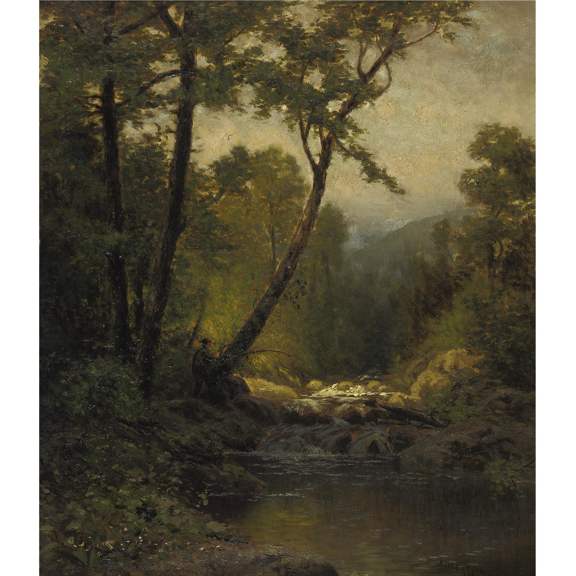 Bruce Crane - Woodland Landscape