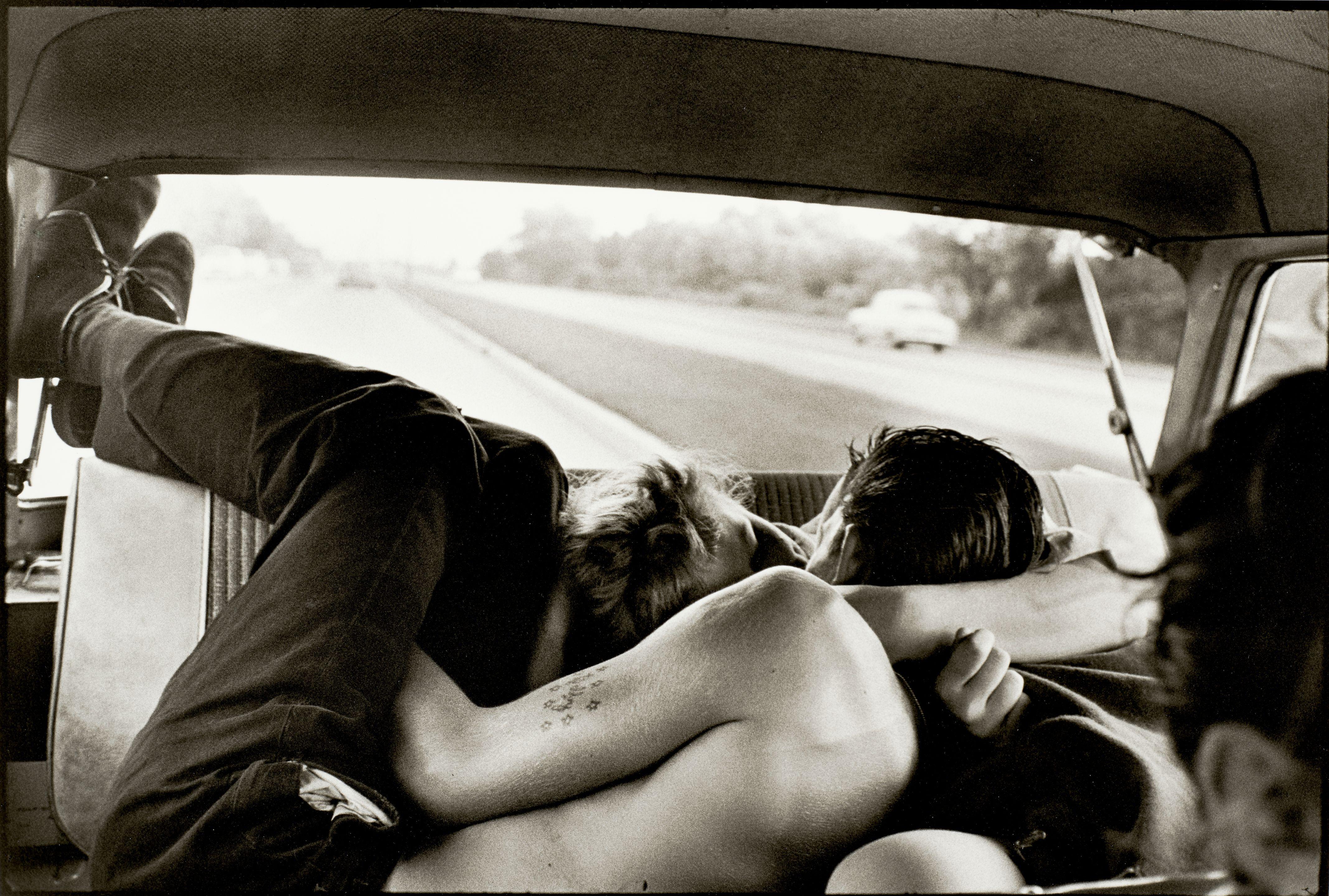 Bruce Davidson - Brooklyn Gang (Couple Kissing in the Backseat of a Car)