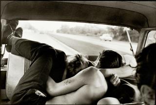 Bruce Davidson - Brooklyn Gang (Couple Kissing in the Backseat of a Car)