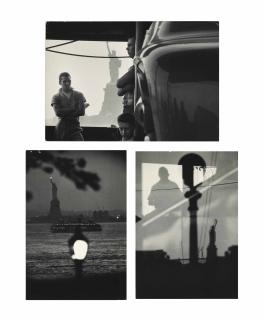 Bruce Davidson - Views Of The Statue Of Liberty, New York, 1958