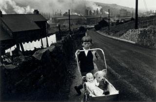 Bruce Davidson - Welsh Boy with Stroller