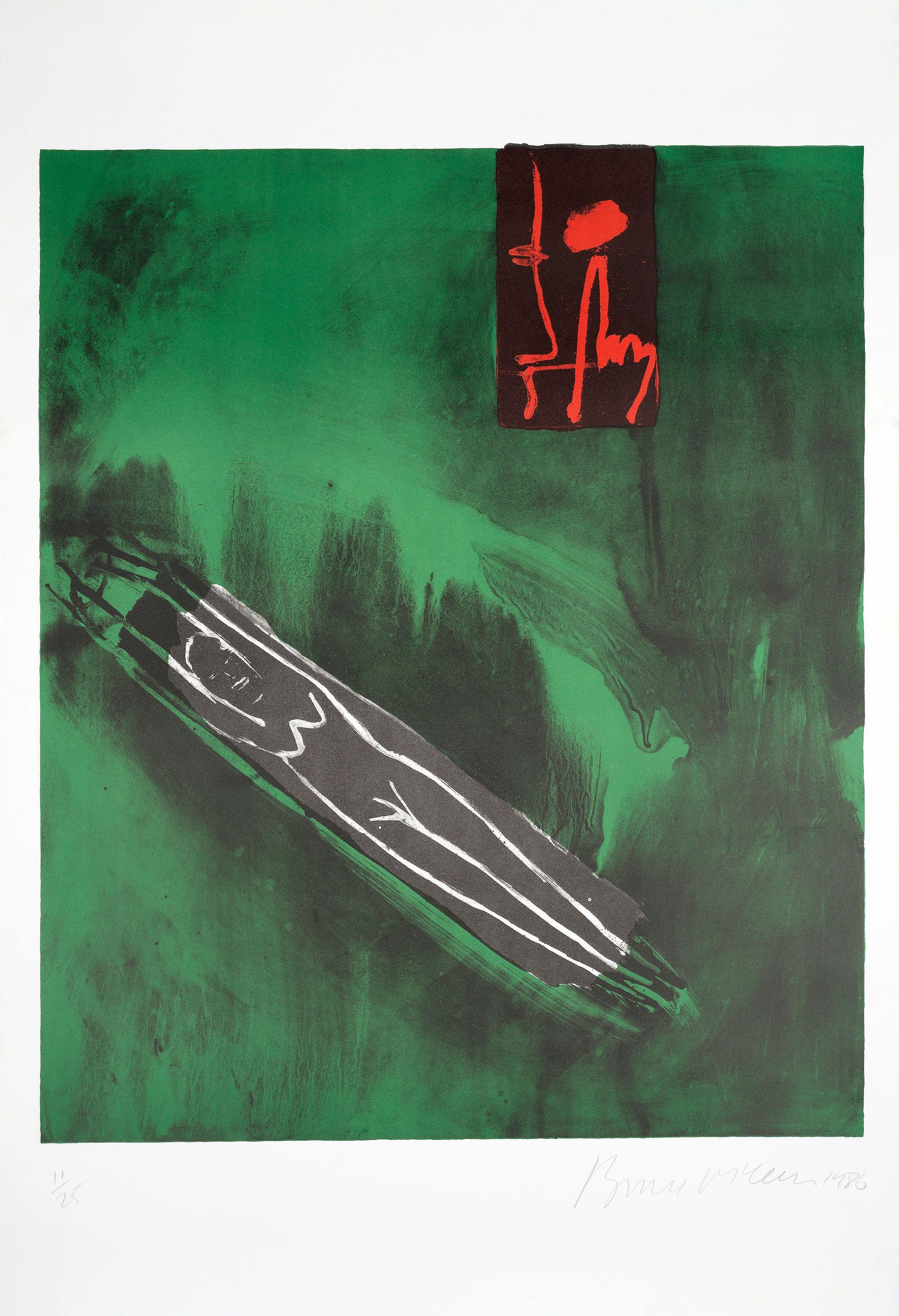 Bruce McLean - Blue Splash, Red Door; She Sleeps With A Jug; Untitled (Blue Pipe Smoker)