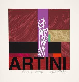 Bruce McLean - Room For A Mean Martini, Olive On Onyx