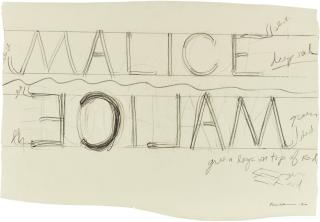 Bruce Nauman - Drawing For Malice