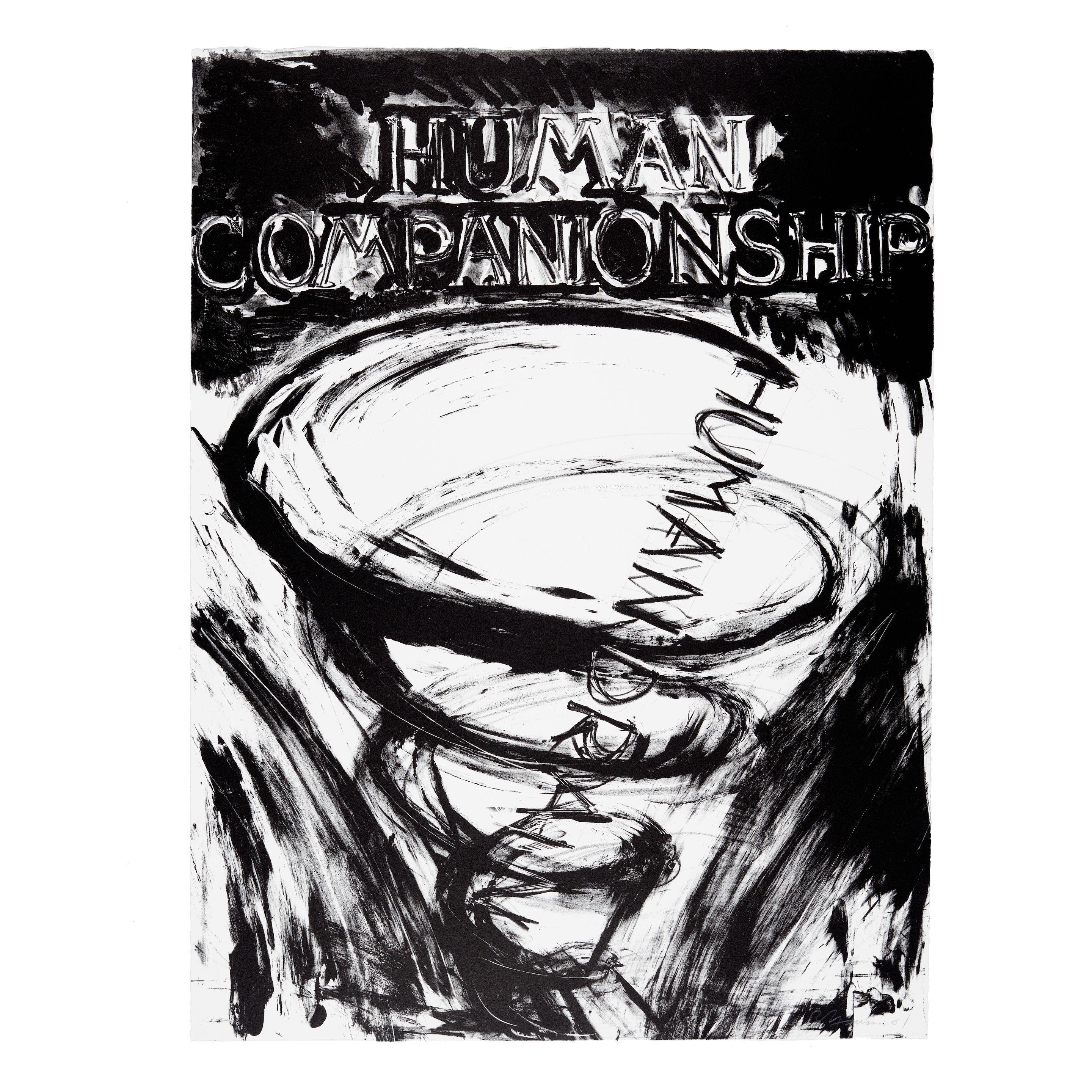 Bruce Nauman - Human Companionship, Human Drain, from Eight Lithographs to Benefit the Foundation for Contemporary Arts, Inc.