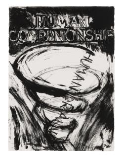 Bruce Nauman - Human Companionship, Human Drain, from Eight Lithographs to Benefit the Foundation for Contemporary Performance Arts, Inc.