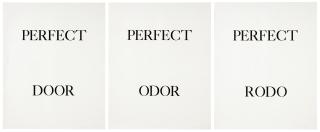 Bruce Nauman - Perfect Door; Perfect Odor; and Perfect Rodo
