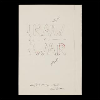 Bruce Nauman - Raw/War