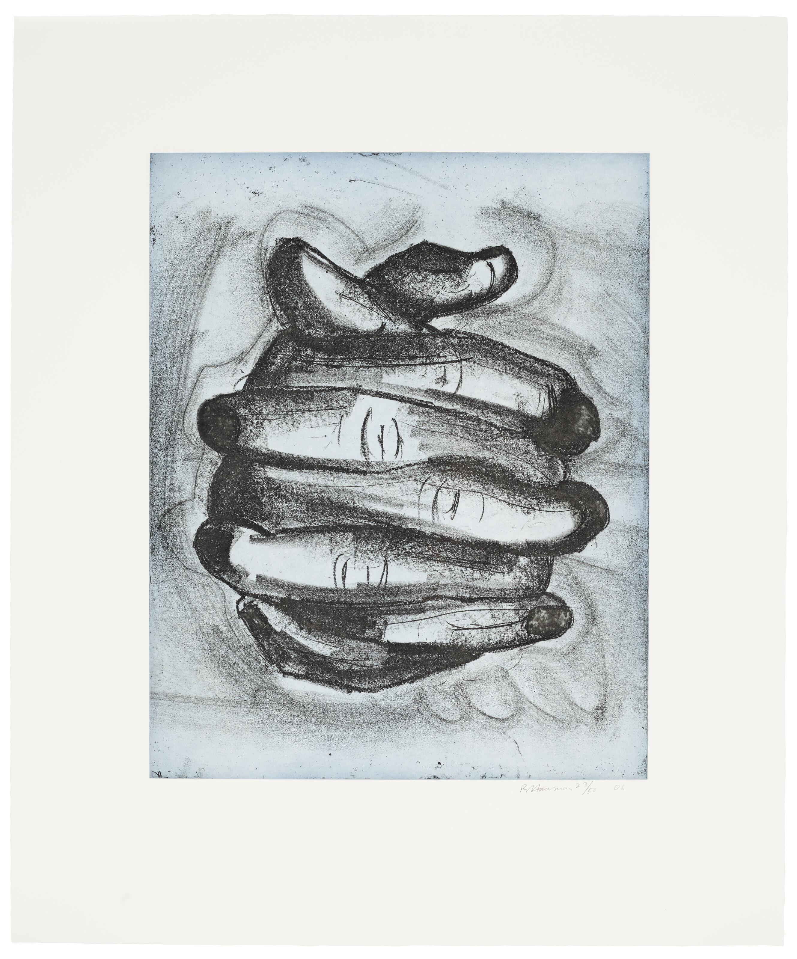 Bruce Nauman - Soft Ground Etching - Blue