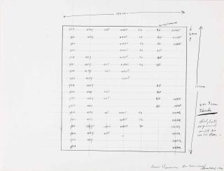 Bruce Nauman - Study For First Poem Piece