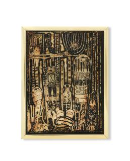Bruce Onobrakpeya - A set of 8 metal foil reliefs: